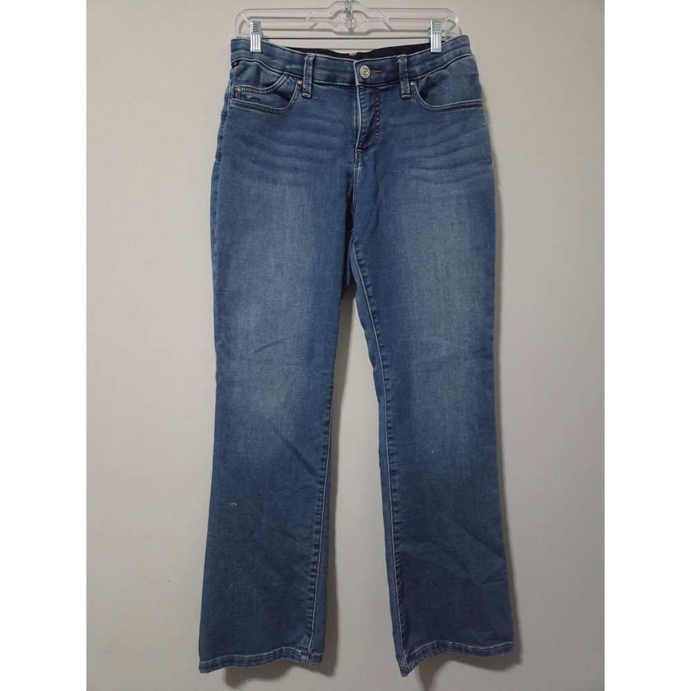 Lee Platinum Label‎ Women 8 Short Blue Comfort Waistband Straight Leg Jeans